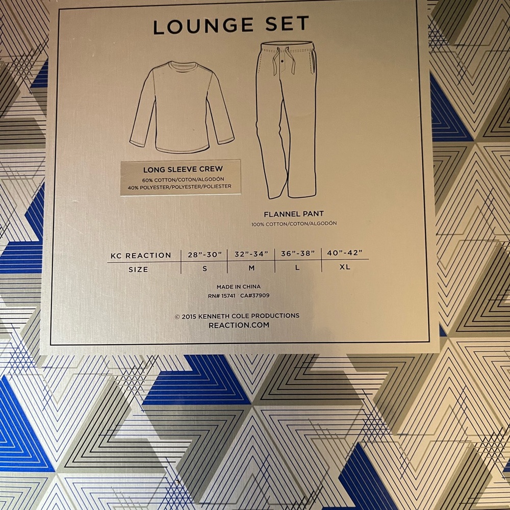 Mens xl lounge set . Kenneth Cole